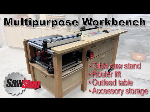 Multipurpose Workbench (for compact SawStop) PLANS NOW AVAILABLE!