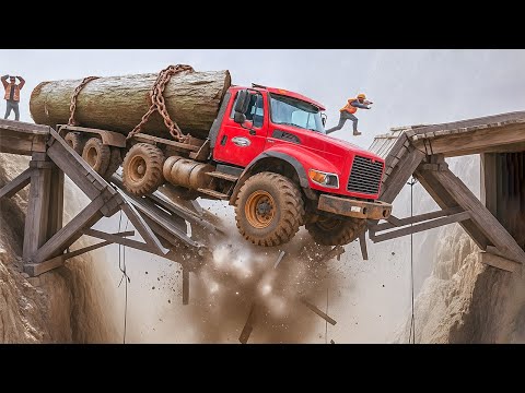 Extremely Dangerous Idiots: Logging truck & Heavy equipment crashes | not for the faint hearted #2