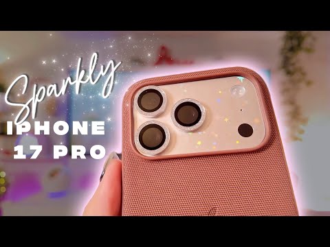 Vlogmas #1 : Making My iPhone SPARKLY ✨| iPhone 17 Pro decoration