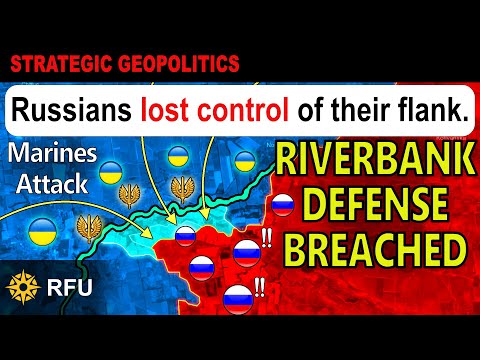 Ukrainian marines advance deeper into the exposed Russian flank