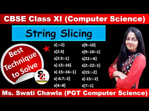 String Slicing in Python Class 11 | How to Solve Questions of String Slicing