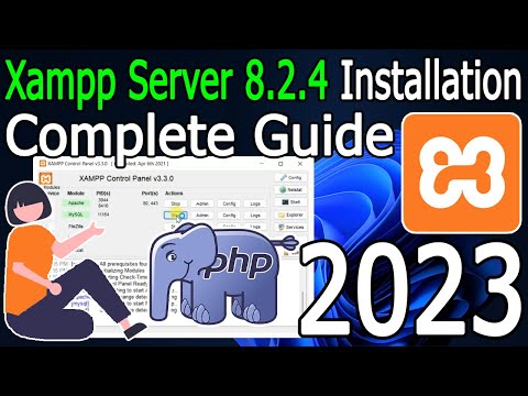 How to Install XAMPP 8.2.4 Server on Windows 10/11 [2023 Update] Demo PHP Program on htdocs