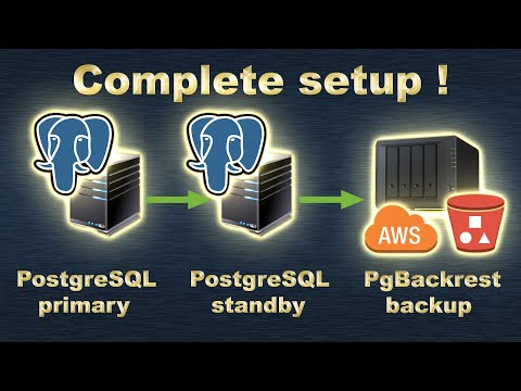 PostgreSQL primary and standby with pgbackrest backup complete step-by-step setup !
