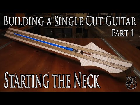 Starting a new guitar neck - Building a Single Cut model Guitar (Part 1)