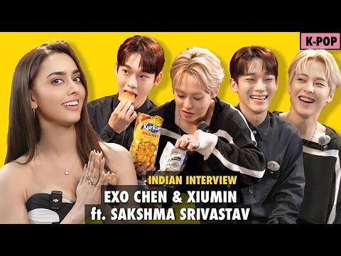 KPOP EXO CHEN & XIUMIN try Indian Lays, Kurkure ft. Sakshma Srivastav | Exclusive, funny, chaotic