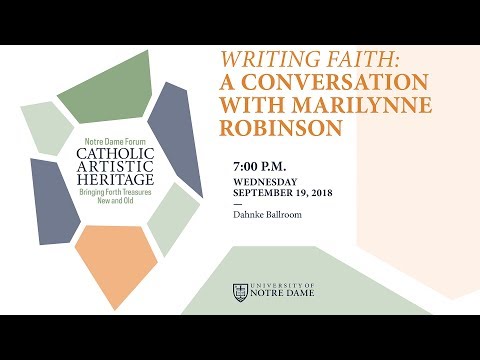Writing Faith: A Conversation with Marilynne Robinson