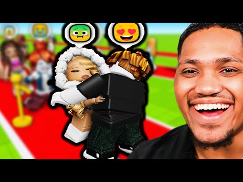 Hugging Random HUZZ On ROblOx