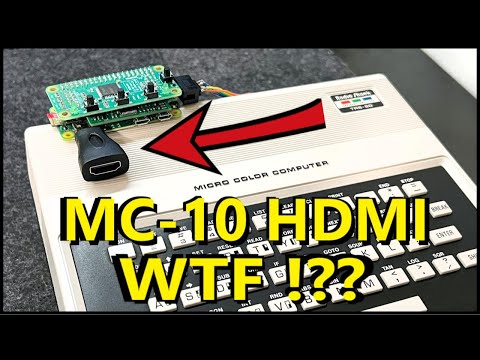 HDMI Video on the Radio Shack Tandy TRS-80 MC-10 Micro Color Computer