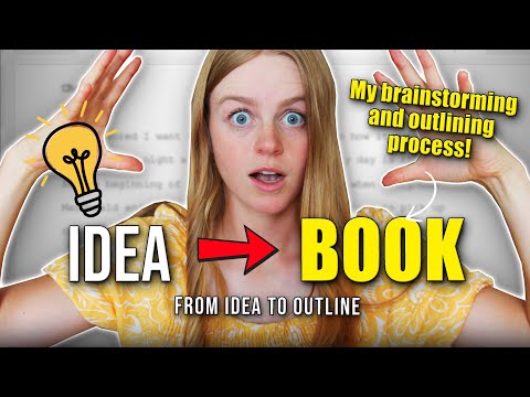 How to Brainstorm a BOOK IDEA 💡- How I flesh out and outline my book ideas