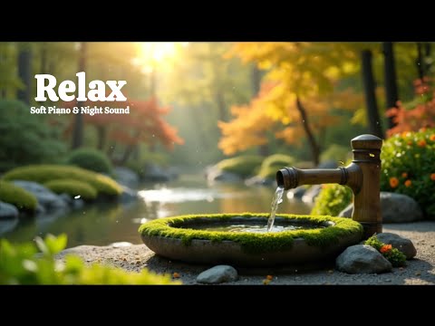 Calm Night Piano with Ambient Sounds for Relaxation & Deep Sleep