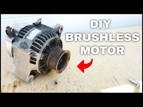Making Brushless Motor Using Car Alternator