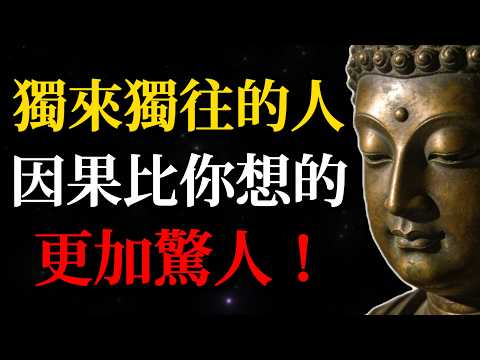 那些獨來獨往的人，將背負怎樣的因果業力？真相比你想的更加驚人！#佛學智慧#獨來獨往#因果真相#孤獨#心理成長#靈性覺醒#人生智慧#金剛經#因果報應#自我提升#禪修#獨處#人生哲理#業力#佛學故事