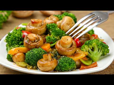 Brokkoli mit Champignons wurde noch nie so köstlich zubereitet! Geheimrezept aus Restaurants!