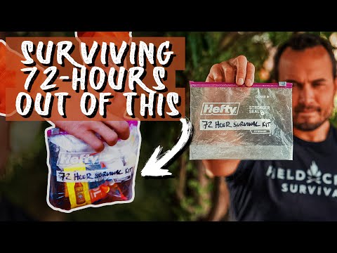 Fieldcraft Survival Presents: 72 Hour Survival Challenge with a QUART SIZE BAG!