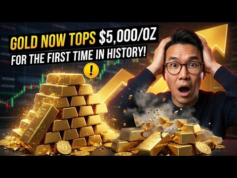 Gold now tops $5,000/oz for the first time in history.