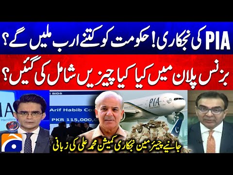 PIA Privatization - What was included in the business plan? - Chairman Privatisation Commission