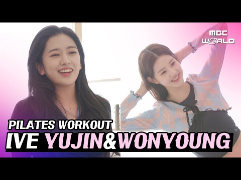 [C.C.] Check out their pilates routine! #IVE #YUJIN #WONYOUNG