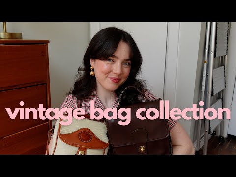 my vintage purse collection!! Coach and Dooney & Bourke