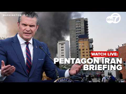 🔴 LIVE: Secretary Pete Hegseth holds Pentagon briefing amid Iran conflict