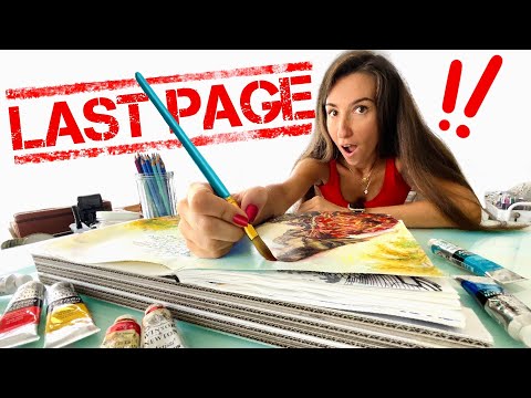 How I FINALLY Finish This Sketchbook (my creative process)