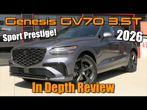 2026 Genesis GV70 3.5T Sport Prestige: Start Up, Test Drive & In Depth Review