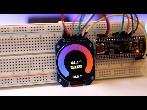 Round IPS display on GC9A01 controller