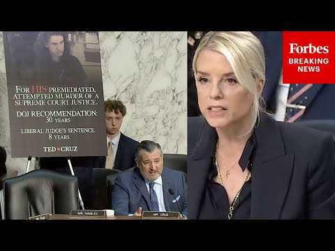JUST IN: Ted Cruz Asks Pam Bondi Point Blank About 8-Year Sentence For Would-Be Kavanaugh Assassin