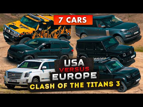 SUV Battle 2021: Clash of the Titans 3 | Hummer H2, Escalade, Jeep vs Mercedes G63 & Range Rover