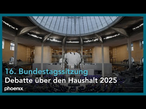 Bundestag LIVE: u.a. Debatte über den Haushalt 2025 | 08.07.2025