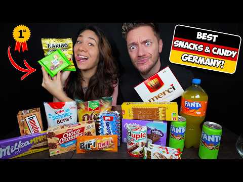 American Wife Tries BEST GERMAN SNACKS & CANDY!