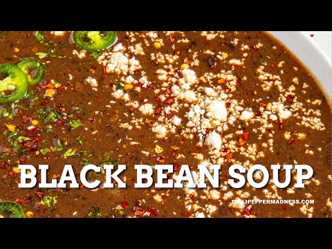 Black Bean Soup Recipe - Creamy, Spicy, Delicious