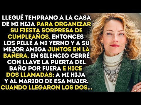 Yerno estaba en la bañera con la mejor amiga de mi hija. Cerré la puerta con llave y tracé mi plan…