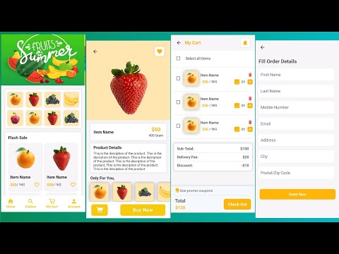 Grocery Shopping App In Flutter - Grocery Store App UI/UX Design