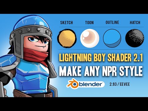 LBS 2.1 - Make Any NPR Style (Sketch, Toon, Outline, Hatch...) in Blender 2.93 / EEVEE