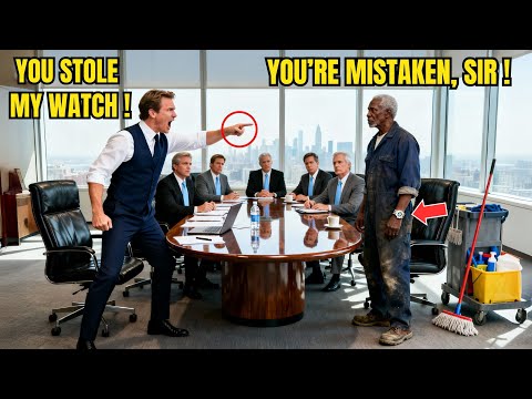 CEO Accused Elderly Janitor of Stealing Diamond Watch — Didn't Know He's The Board Chairman's Father