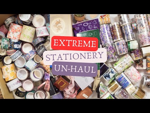 Finally Decluttering My Stationery - Part 1: The Hard Stuff (washi, stamps, journals, stickers)