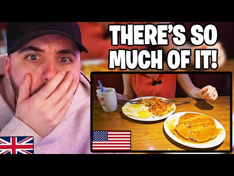 Brit Reacts to Trying My First American Breakfast