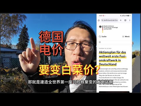 德国电价成白菜价？可控核聚变要来了！