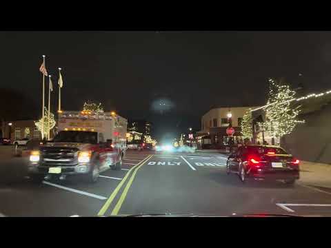 Glen Ellyn, IL night drive 4k