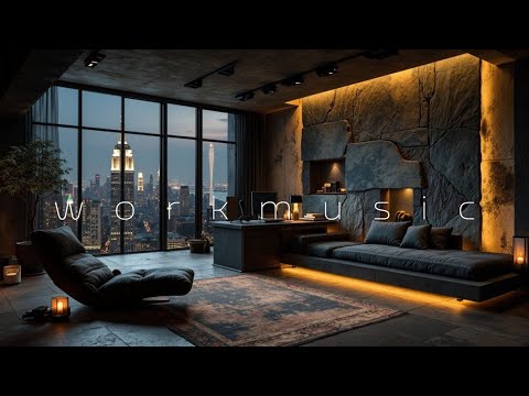 Relaxing Work Music – Late Night Focus Beats | Serene Study Vibes & City Lights