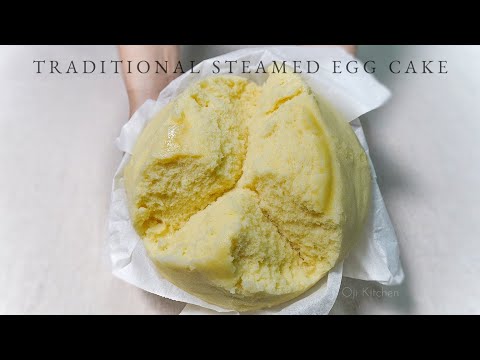 Traditional Steamed Egg Cake (Turn on CC)