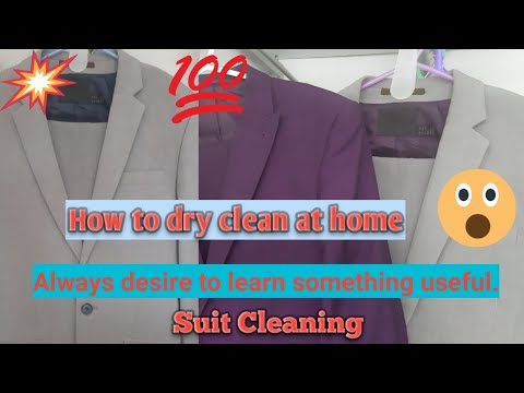 HOW TO DRY CLEAN AT HOME (How to wash Men's Suits At Home) #DryCleaningAtHome