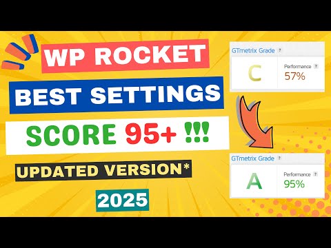 WP Rocket WordPress Plugin Tutorial 2025 - Best Settings to Get 95+ Performance!!! (LIVE PROOF)