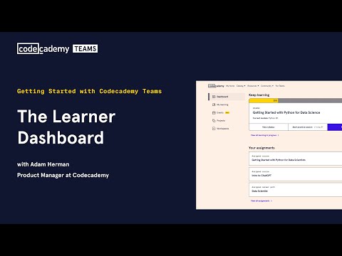 The Learner Dashboard | Codecademy Teams