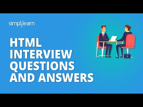 HTML Interview Questions And Answers | HTML Interview Preparation | Simplilearn