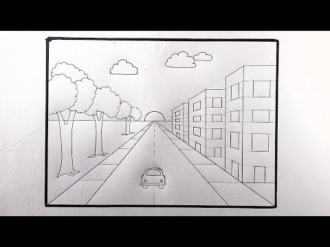 City Scenery Drawing Technique শহরের দৃশ্য আঁকার কৌশল