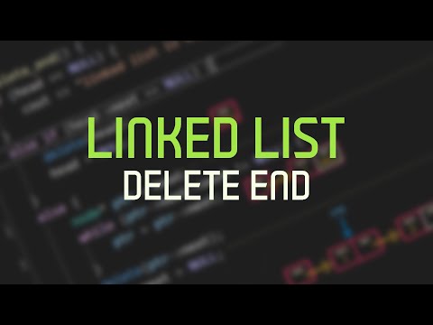شرح linked list in c++ - delete node at end