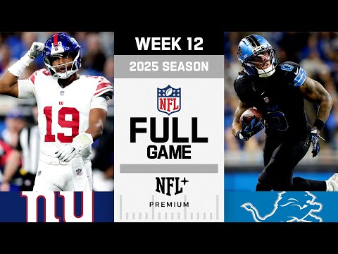Crazy Game! New York Giants vs. Detroit Lions FULL GAME | NFL 2025 Season Week 12