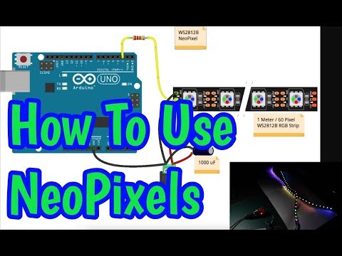 HOW TO USE WS2812B NEOPIXELS WITH FASTLED ON ARDUINO