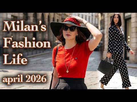 Stunning Italian Street Fashion April 2026. Top Fashion Trends During Milan Design Week